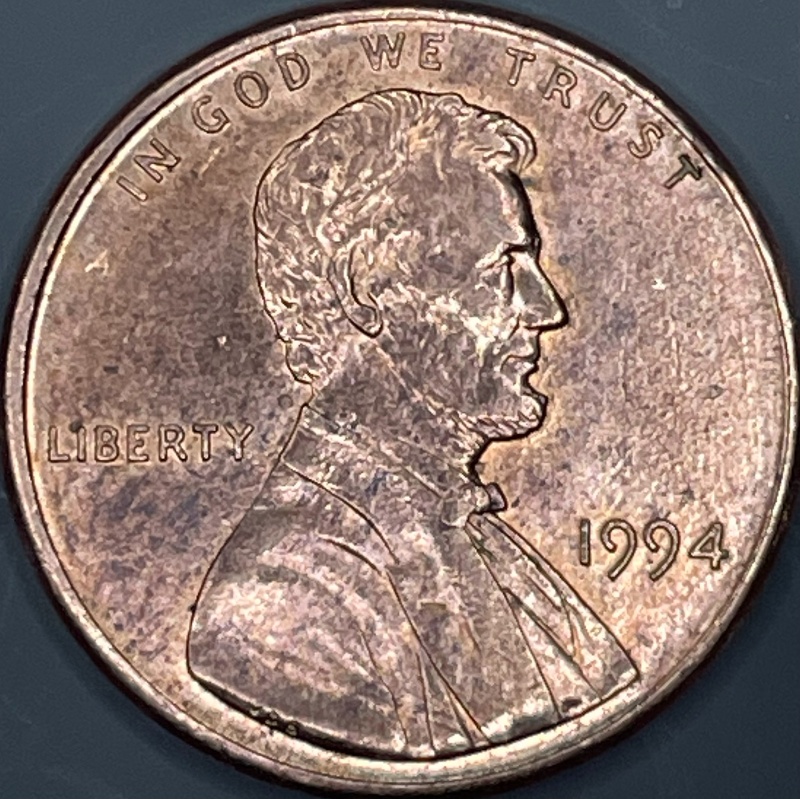 1994-Penny-#2-W/-Die-Crack-On-Reverse