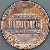 1983-Penny-With-Unusual-Die-Crack-&-Delamination