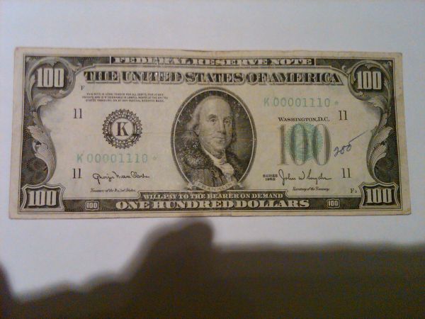 $100-1950-Binary-Star-Note-Low-Serial-Number-K00001110