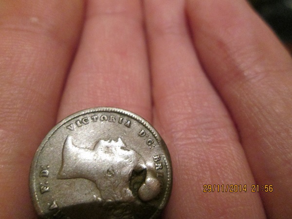 1844-Half-Farthing,-Damaged-Plus-Error