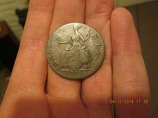George-III-Half-Penny-1775-Contemparory-Counterfeit