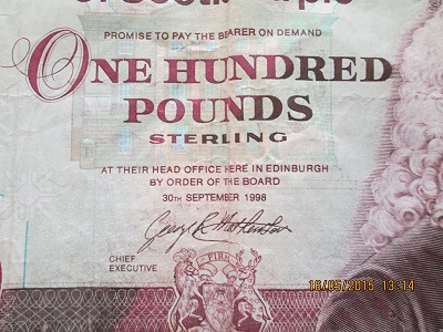 Scotland-£100-Note,-Finally-Got-One.