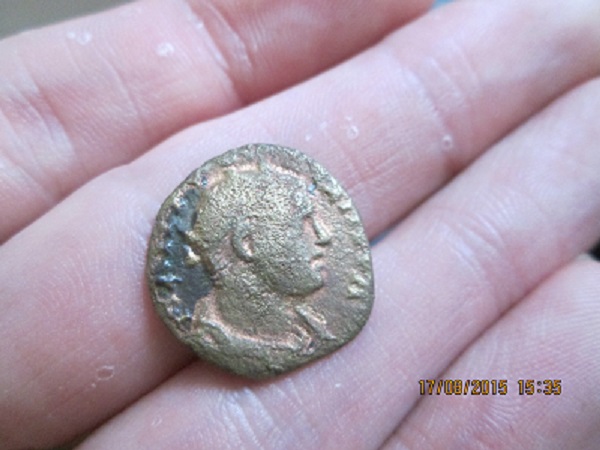 Unusual-Coin?---Faustina-II---Sestertius---Gold-Dipped-?