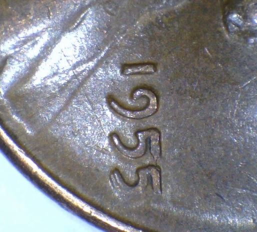 1955-Lincoln-Penny---New-DDO-Variety-Triple-5's-?