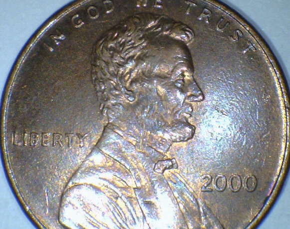 2000-Lincoln-Penny---DDO---Beard-/-Ear-/--?