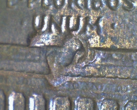 1985-Lincoln-Cent---Struck-Through-Something-?