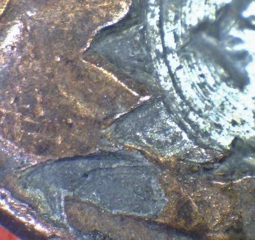 1985-Lincoln-Cent---Struck-Through-Something-?