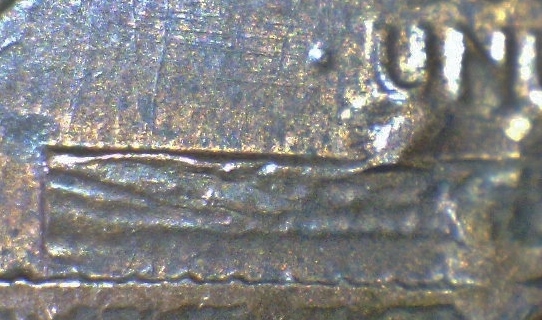 1985-Lincoln-Cent---Struck-Through-Something-?