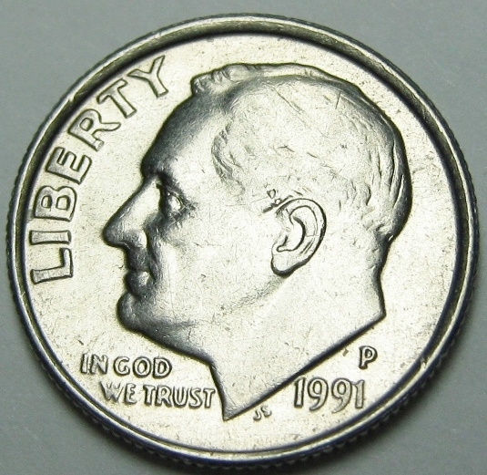 1991-P-Roosevelt-Dime---Retained-Cud---01R
