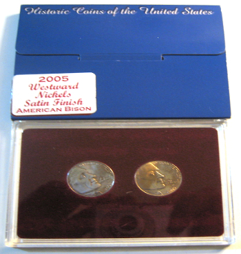 2005-Westward-Journey-Set-Bison-Nickels-Satin-Finish-Improperly-Annealed-Errors