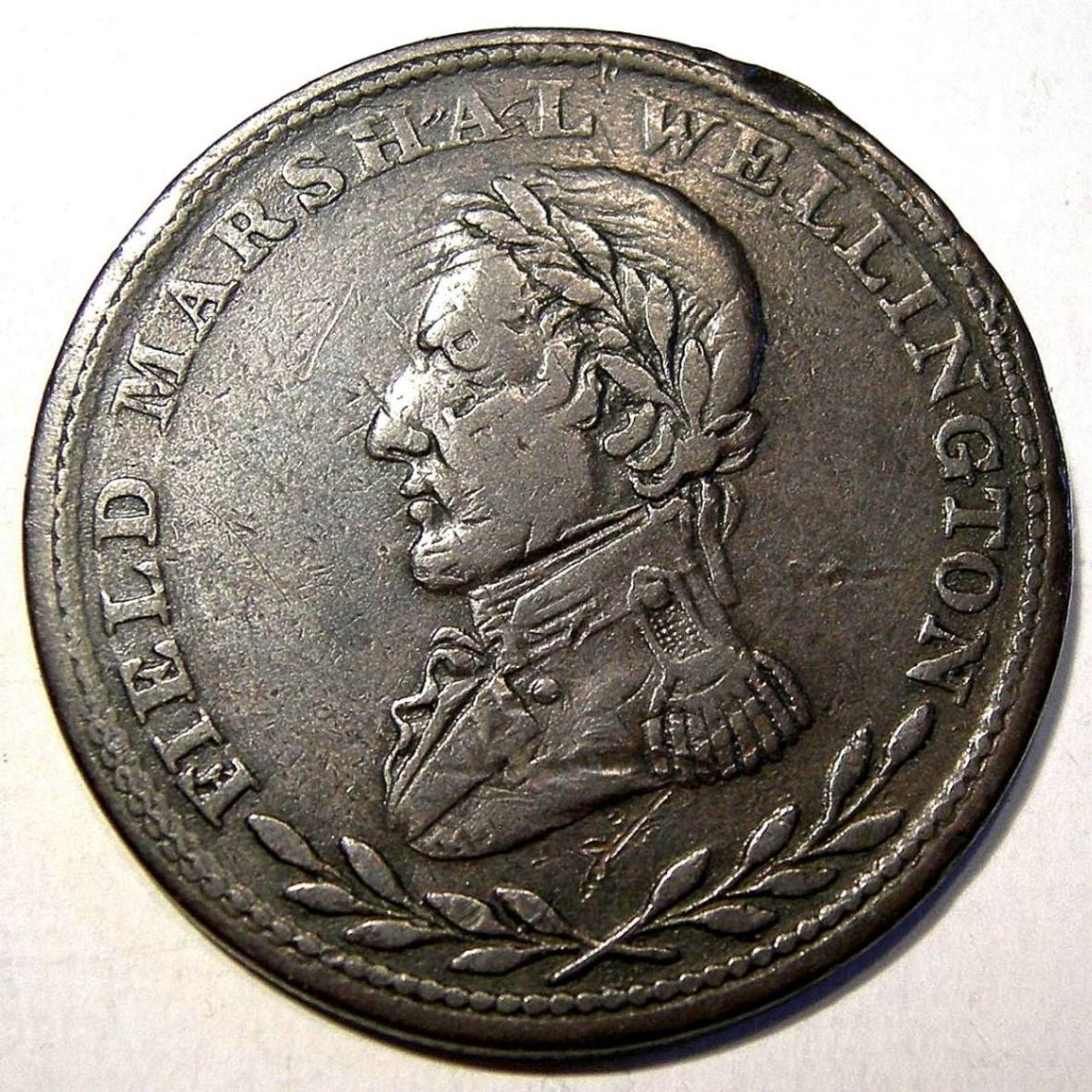 1813-Token-Field-Marshal-Wellington-Clash-Error?--What-Coin