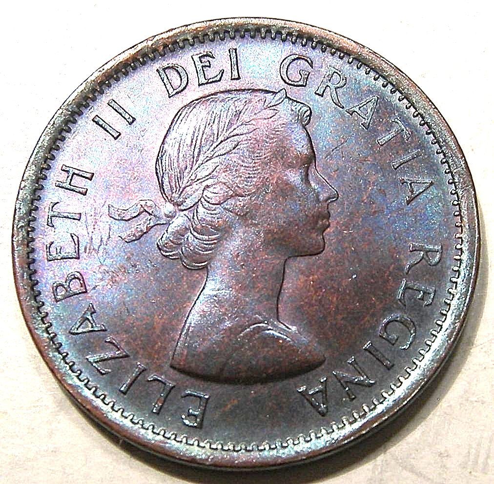 1955-Cent---Turquoise-Folder-Coin-W/Crack