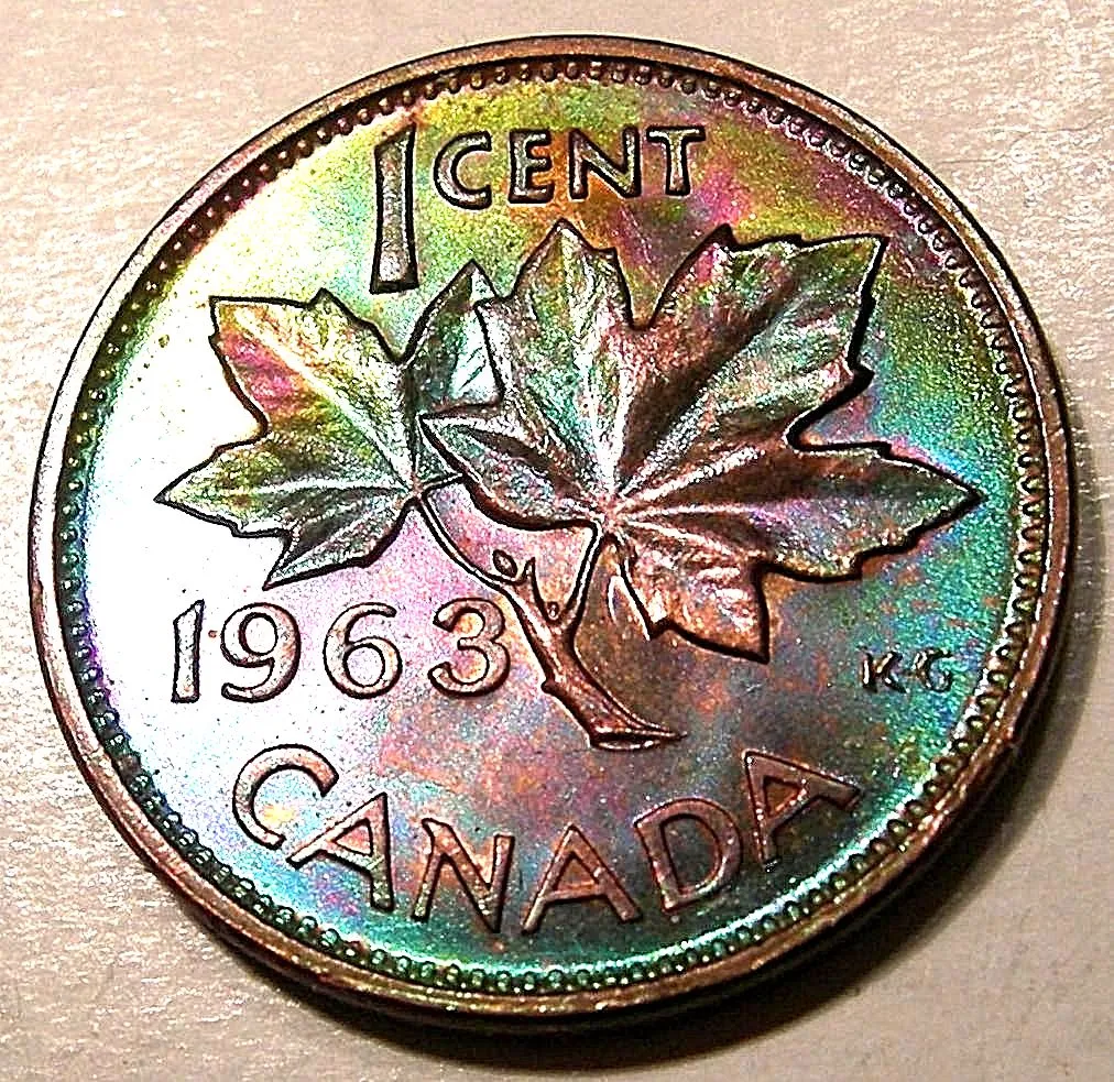 1-Cent-1963---Beautiful-Rainbow-+-A-Rainbow