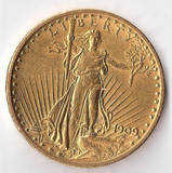 1909-$20.00-Gold-Coin,-Help-W/-Grade