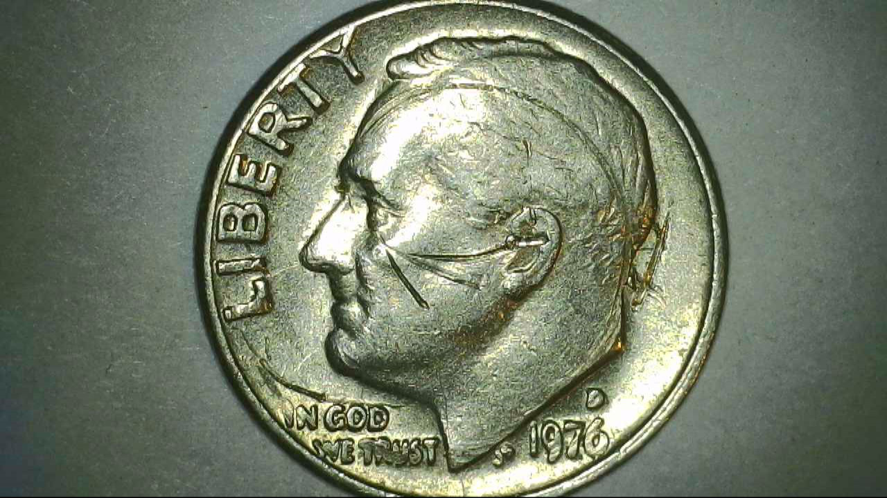 1976-D-Roosevelt-Dime---Looks-Like-Damage,-But-What-Is-Up-With-The-Ear?