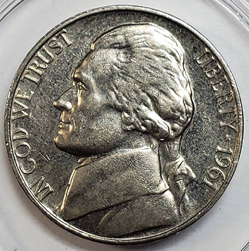 1961-Jefferson-Nickel-MS-Or-