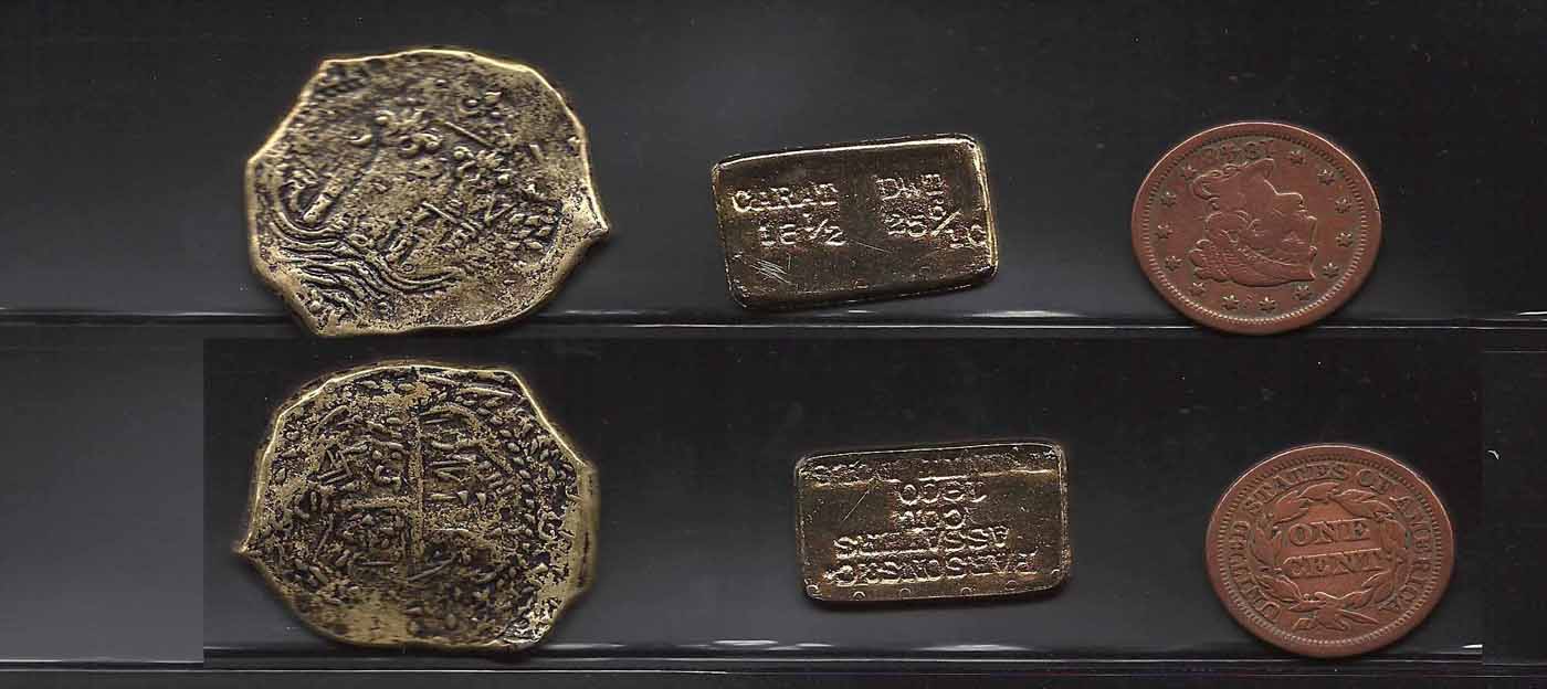 Coin-Identification-|-USA-Cent-1848,-Replica-Spanish,-Ingot