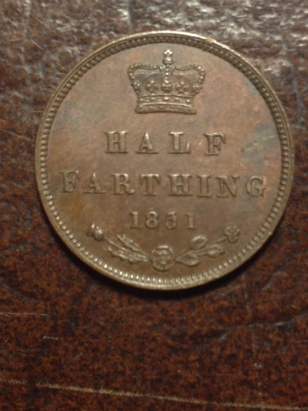 1851-Half-Farthing.-5-Over-5