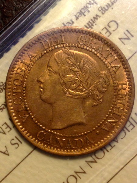 1858--Canada-Large-Cent-And-Its's-Varieties