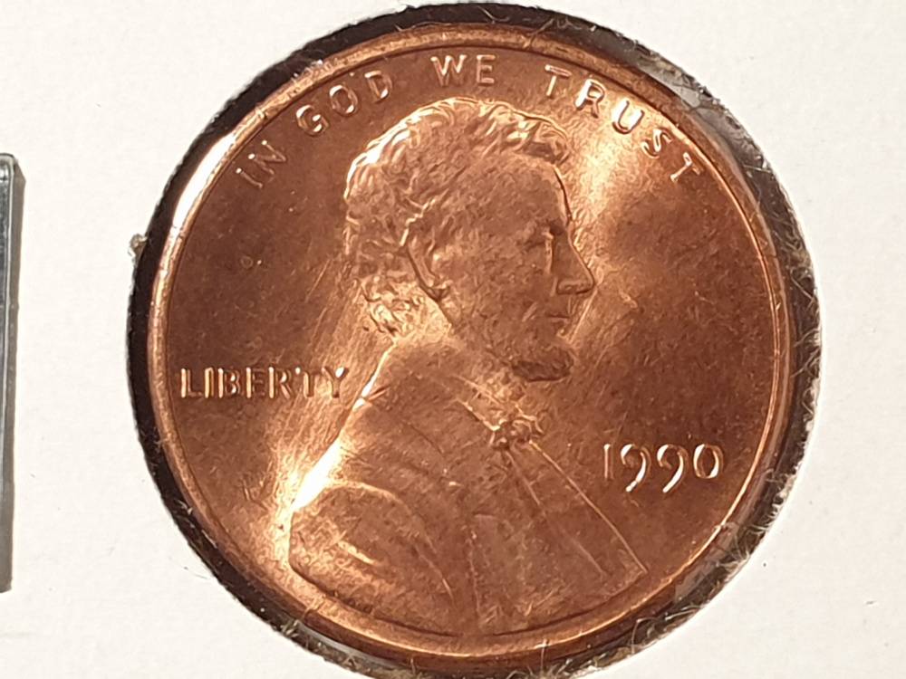 1990-P-Lincoln-Memorial-Cent-For-Grading