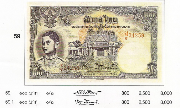 First-Runs-Of-Earlier-1-Baht-Notes