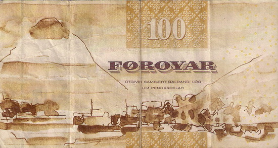 Faeroese-100-Kronur-Note