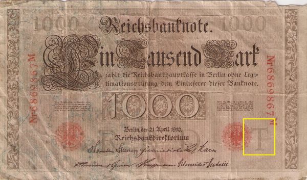 German-Reichsbanknote-Underprint-Letters
