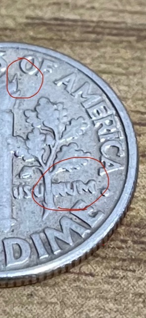 1997-Dime-P-Mint-Cud's-And-What-Looks-To-Be-Maybe-Reverse-Doubling