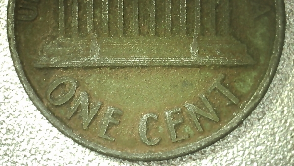 1988-D-Lincoln-Cent-Error,-Missing-Top-Coating-Coin-Is-Silver-Colored