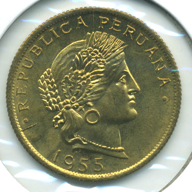 1955-Peru-20-Centavos-Date-Variety-Question