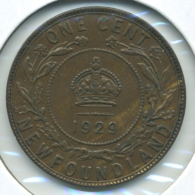 1929-Newfoundland-Cent--Interesting-Planchet,-But-Is-It-XF?