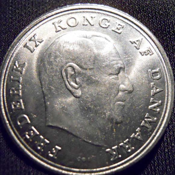 1967-Denmark-1-Krone,-DDO-Or-Worn-Die-Doubling?