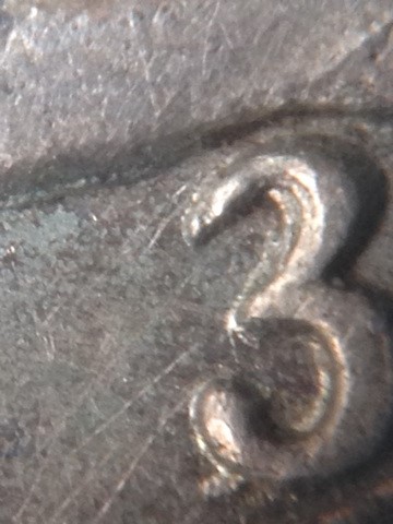 1903-B-British-Trade-Dollar--Tripled-Punched-3-Over-2