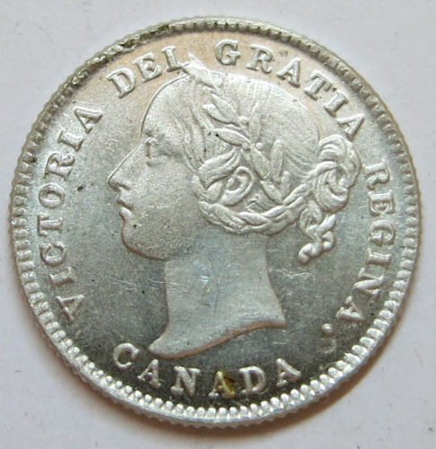 !!---Vintage-1898-Canada-Dime-Is-A-Fake-!!
