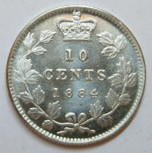 !!---Vintage-1898-Canada-Dime-Is-A-Fake-!!