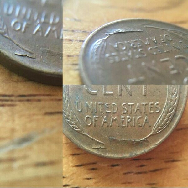 1955---D-Wheat-Back-With-2-Lamination-Errors?