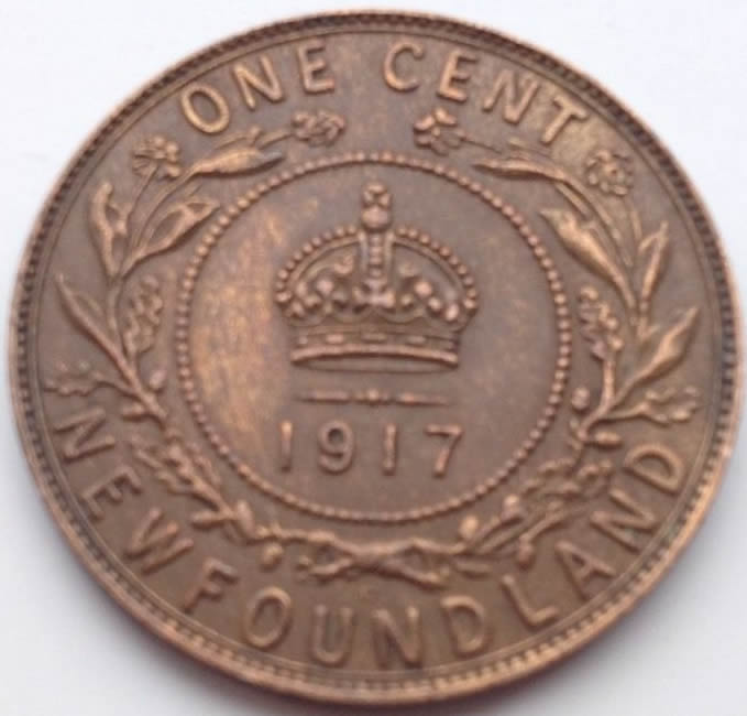 Help-Grading-1917-Newfoundland-One-Cent-With-Red