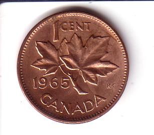 Red-1965-Penny-Found-In-Change