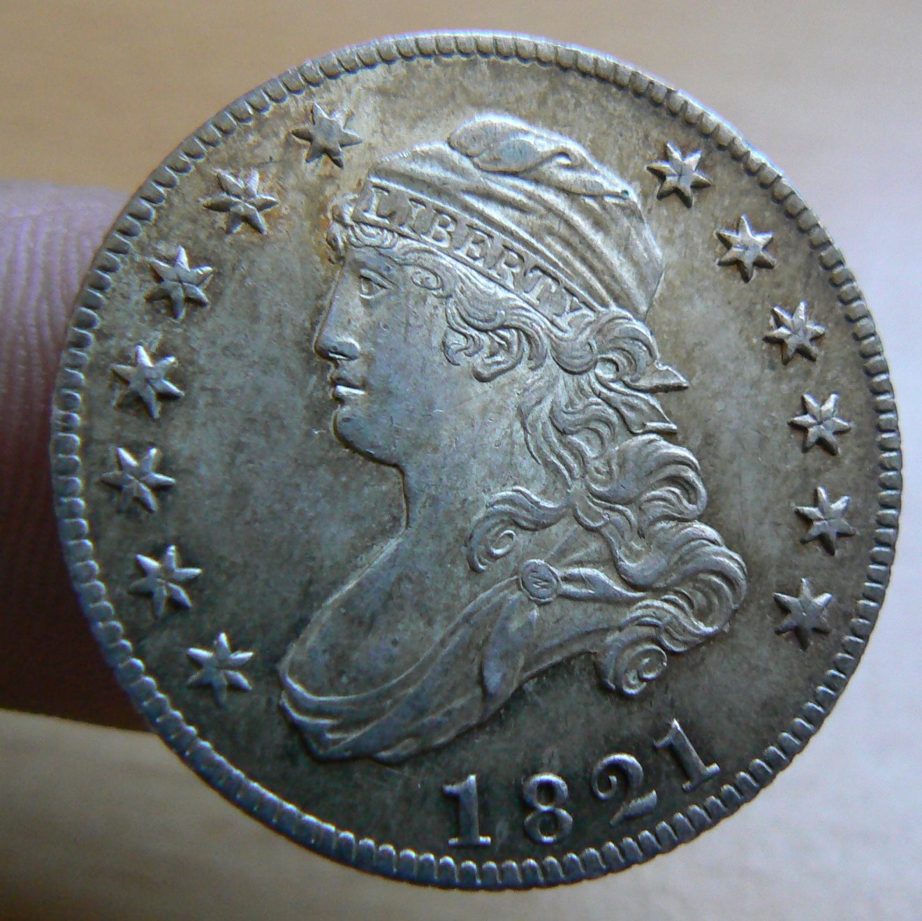 1821-Liberty-Cap-Quarter-Opinions-On-Grade