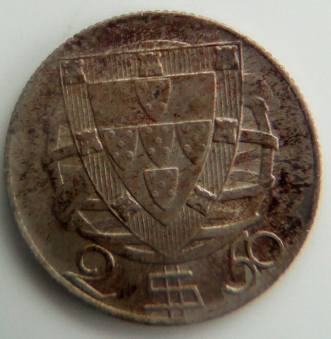 Added-A-1946-Portugal-2-1/2-Escudo-To-My-World-Silver-Collection