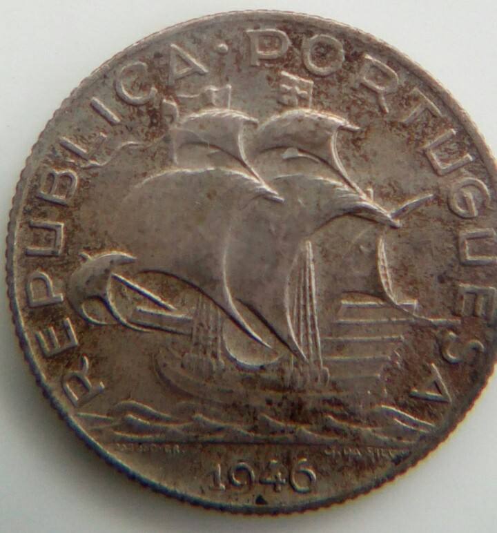 Added-A-1946-Portugal-2-1/2-Escudo-To-My-World-Silver-Collection