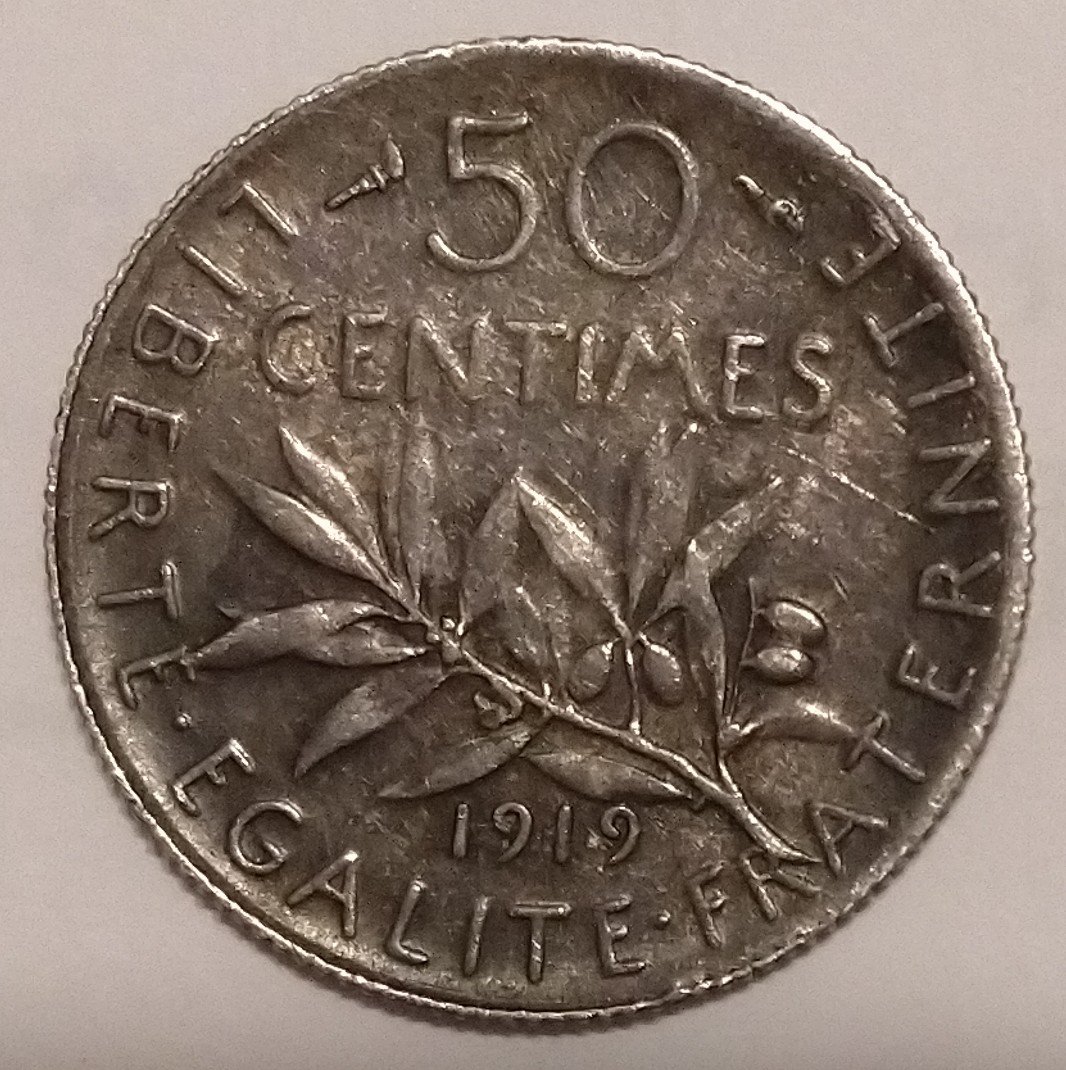 Please-Help-Me-Grade-This-1919--50-Centimes-France