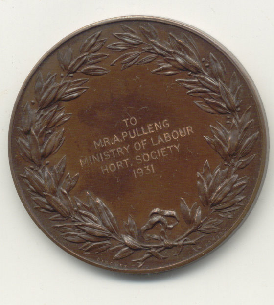 Horticulture-Society-Medal,-Any-Info-Appreciated.