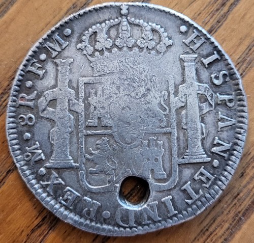 1792-8-Reales-Lima-W/-George-I-I-I-Counterstamp