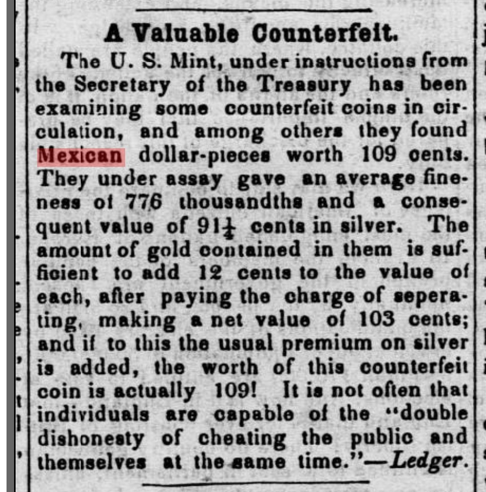 Counterfeit-8-Reales---Interesting-Newspaper-Mention-From-1854