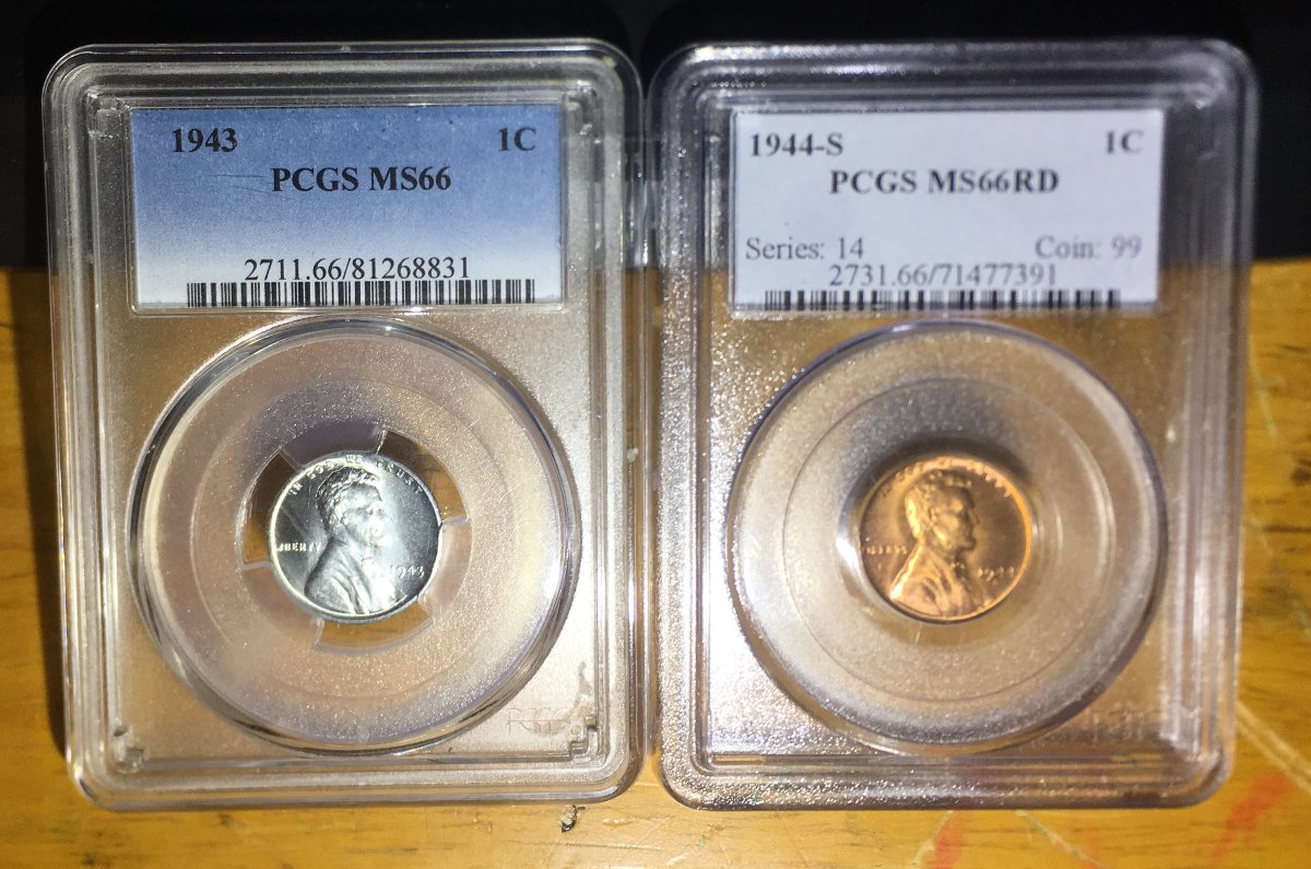 Complimentary-Coins-1943-Steel,-1944-Copper