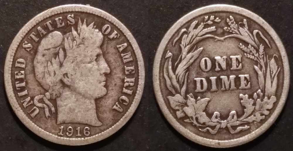 1915-&-1916-Barber-Dimes-For-Grading