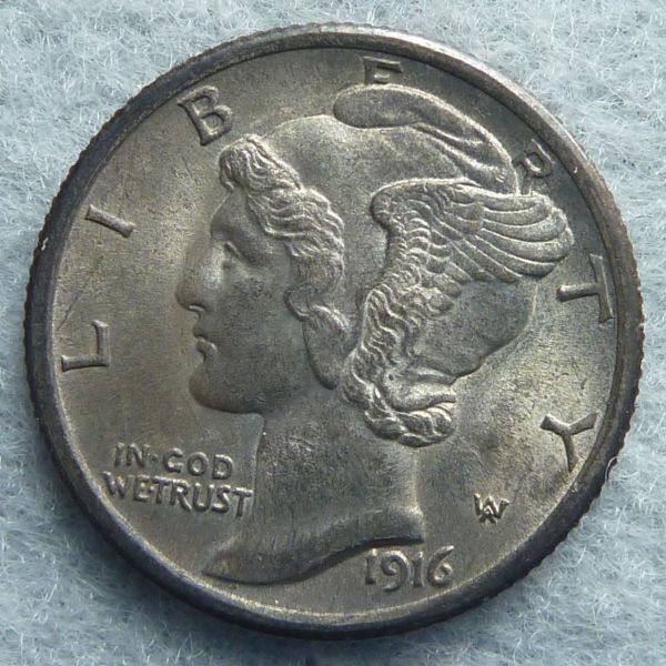 1916-Mercury-Dime
