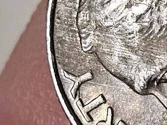 1996-P-Dime,-Odd-Markings-On-Obverse-&-Reverse