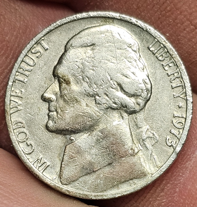 1973-Nickel-Jefferson-Outline-On-Reverse-Side?